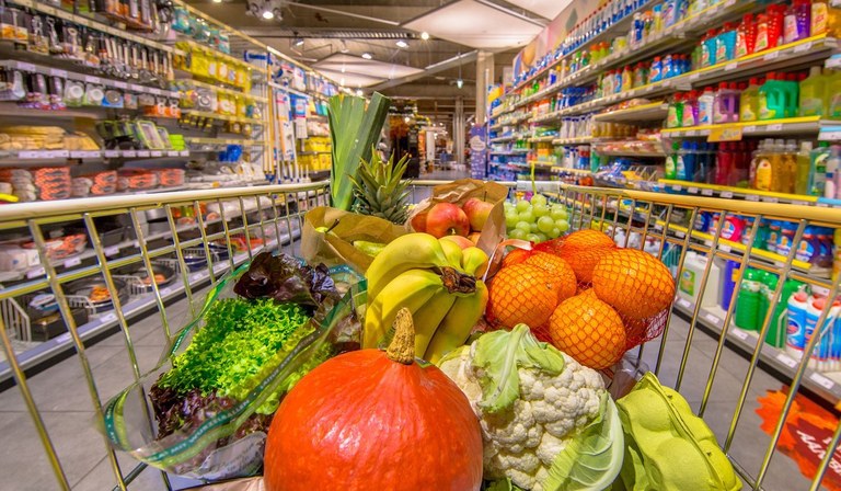 O agronegócio não prejudicou a distribuição de alimentos nos supermercados